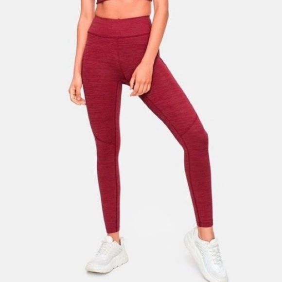 Outdoor Voices Pants - Outdoor Voices Red High-Waisted Leggings size m
